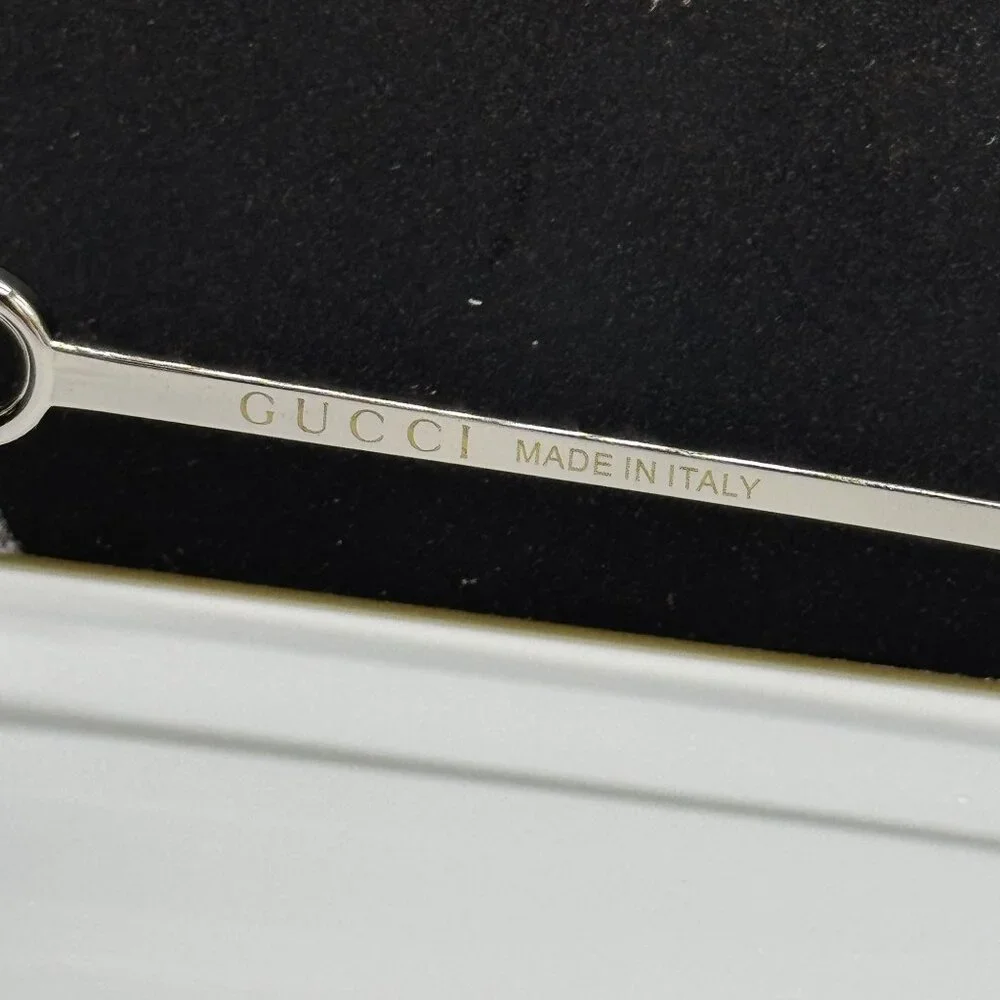 NEW GUCCI SILVER BLUE UNISEX SUNGLASSES GUCCI GG1703S 003 - Picture 12 of 13